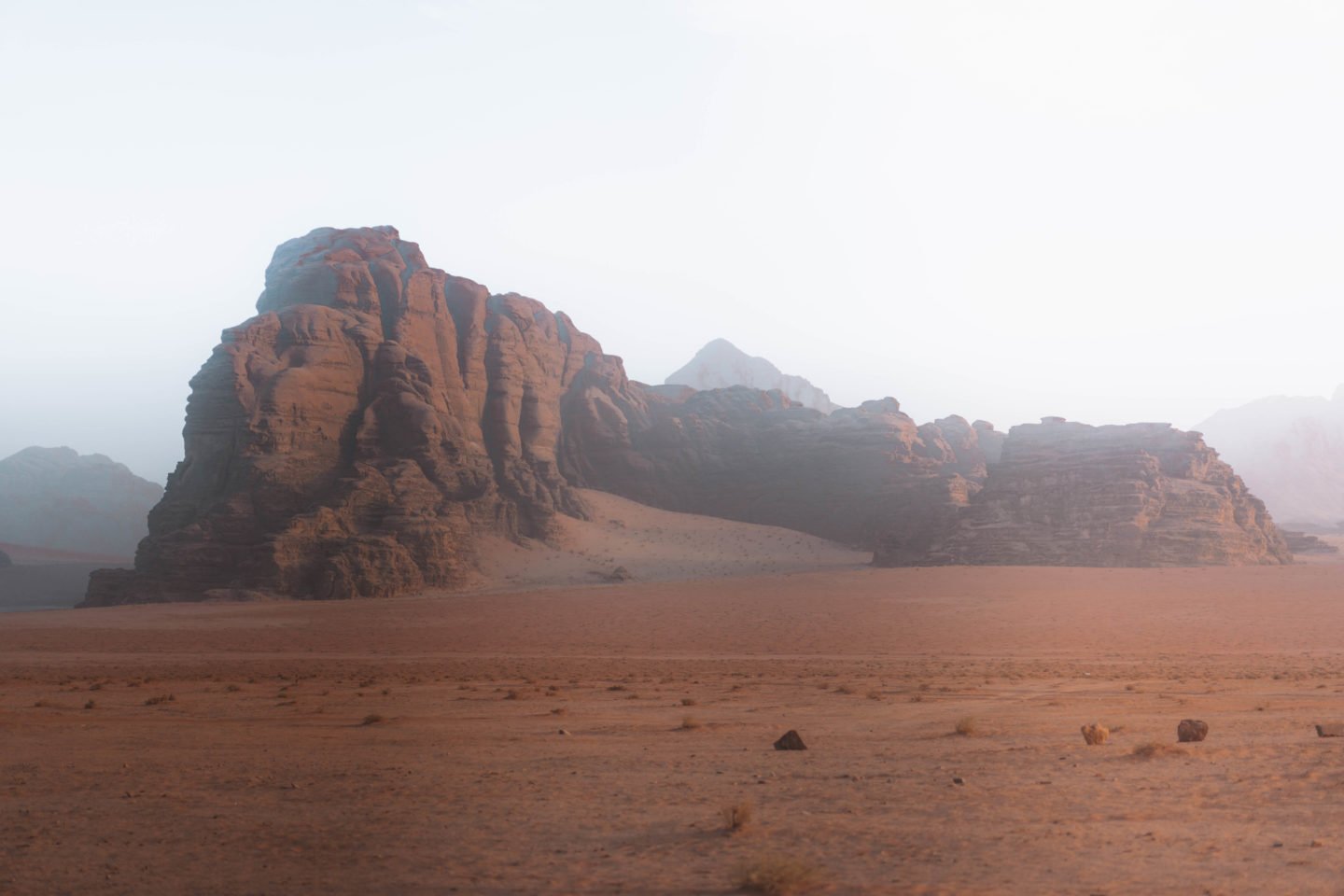 The Wadi Rum desert in Jordan