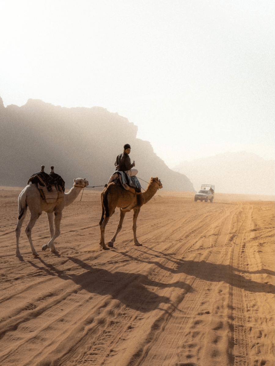 Le desert de Wadi Rum en Jordanie