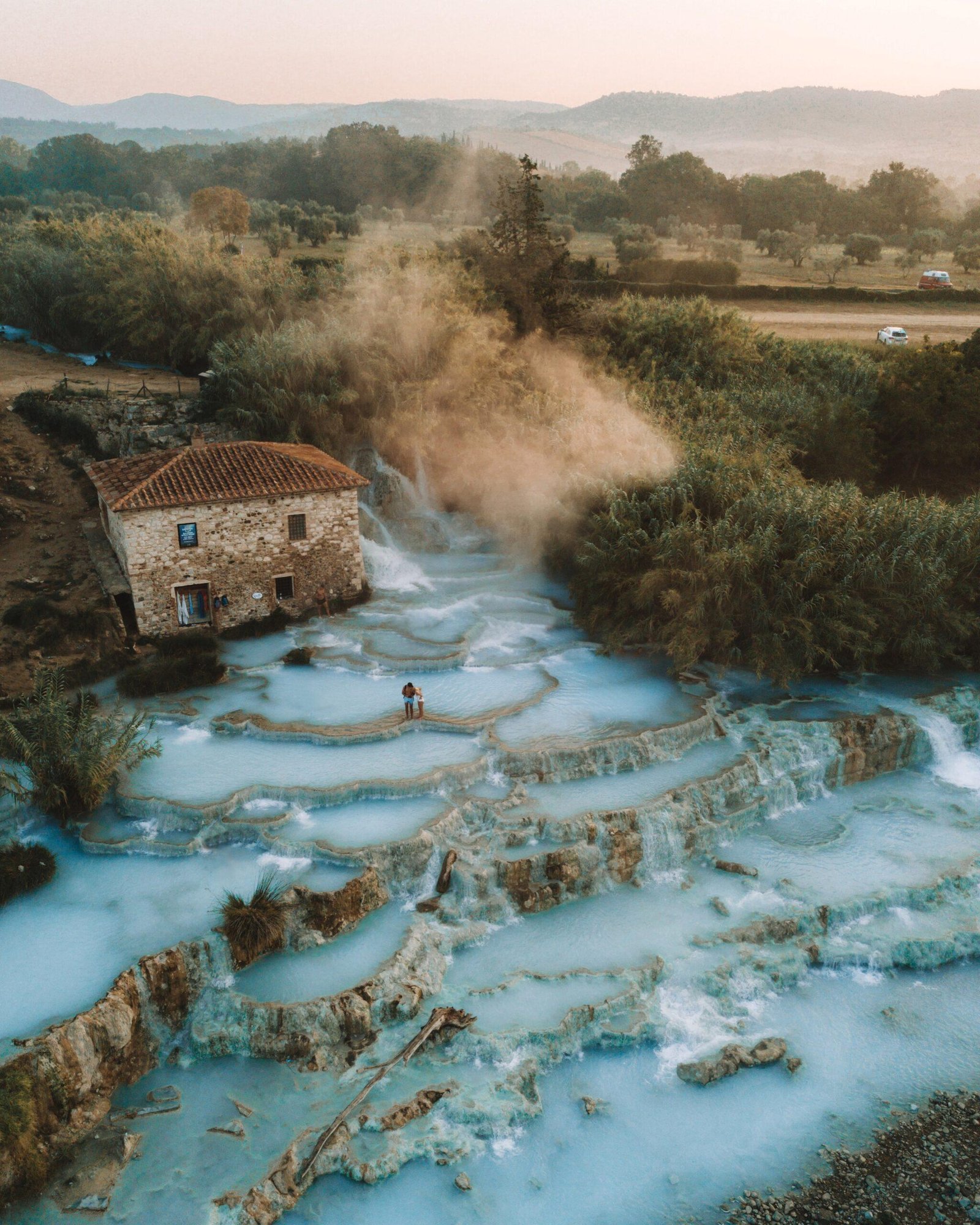 Terme di Saturnia en Toscane Italie : endroit à voir